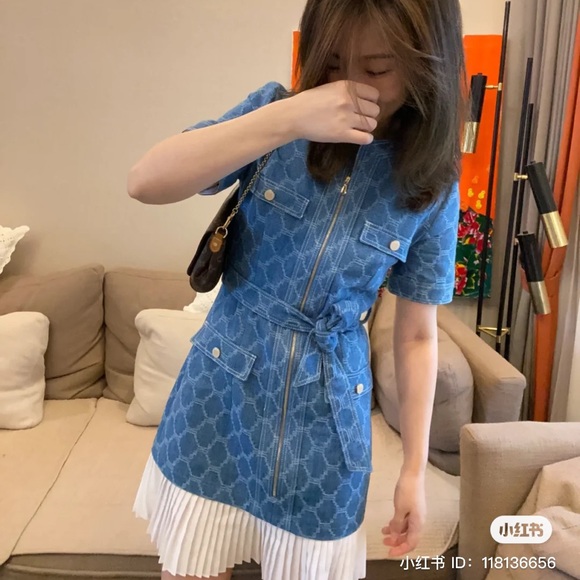 Sandro denim mini dress - Picture 6 of 11